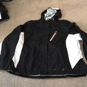 Black and white jogger jacket